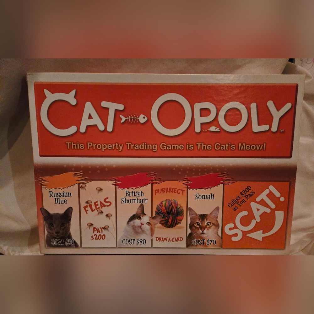 Cat-Opoly Board Game - Used Once